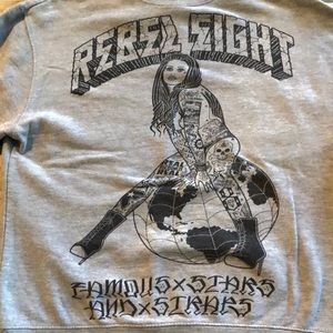 Rebel 8/Famous crewneck with tattooed lady